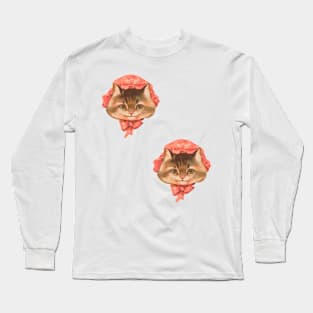 Vintage Kitty Cute Long Sleeve T-Shirt